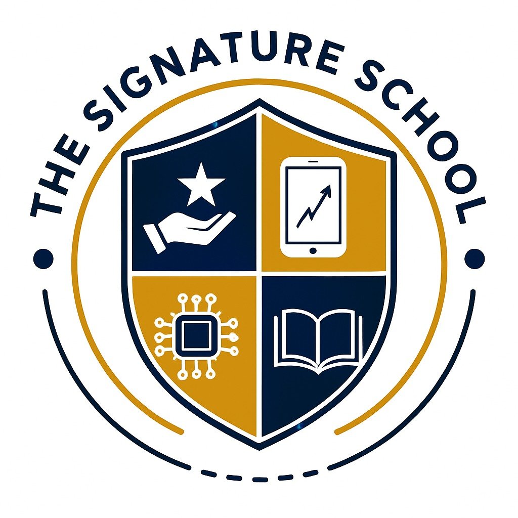 The Signature School logo